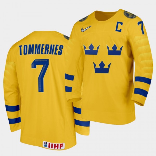 Sweden Team Henrik Tommernes 2021 IIHF World Champ...