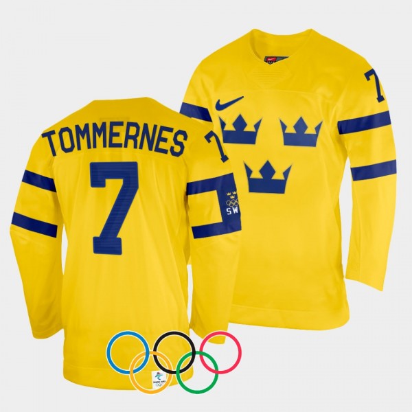 Sweden Hockey #7 Henrik Tommernes 2022 Winter Olym...