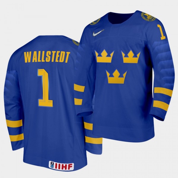 Jesper Wallstedt Sweden Team 2021 IIHF World Junio...