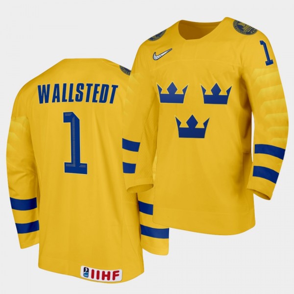 Jesper Wallstedt Sweden Team 2021 IIHF World Junio...