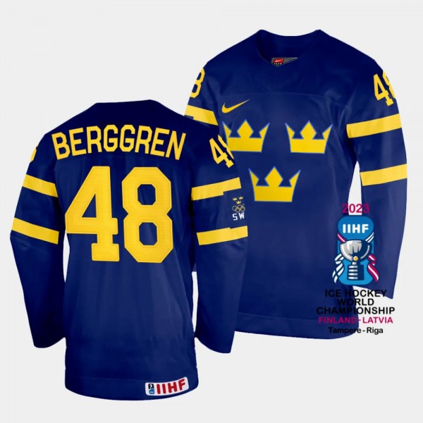 Jonatan Berggren 2023 IIHF World Championship Swed...