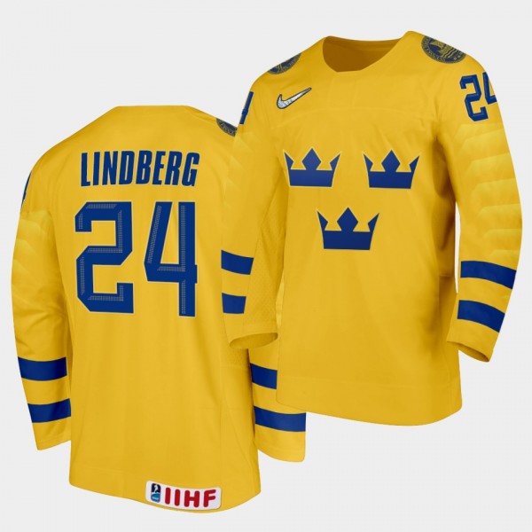 Sweden Team Oscar Lindberg 2021 IIHF World Champio...