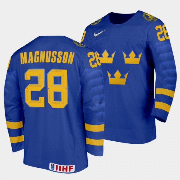 Oskar Magnusson Sweden Hockey 2022 IIHF World Juni...