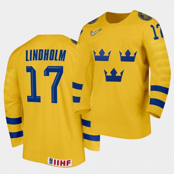 Sweden Team Par Lindholm 2021 IIHF World Champions...