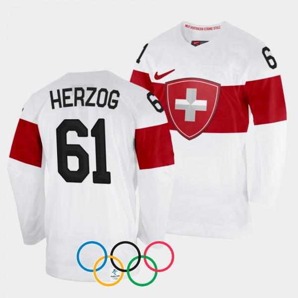 Fabrice Herzog Switzerland Hockey 2022 Winter Olym...