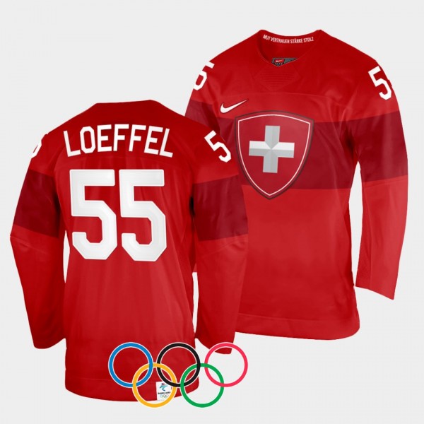 Switzerland Hockey 2022 Winter Olympics Romain Loe...
