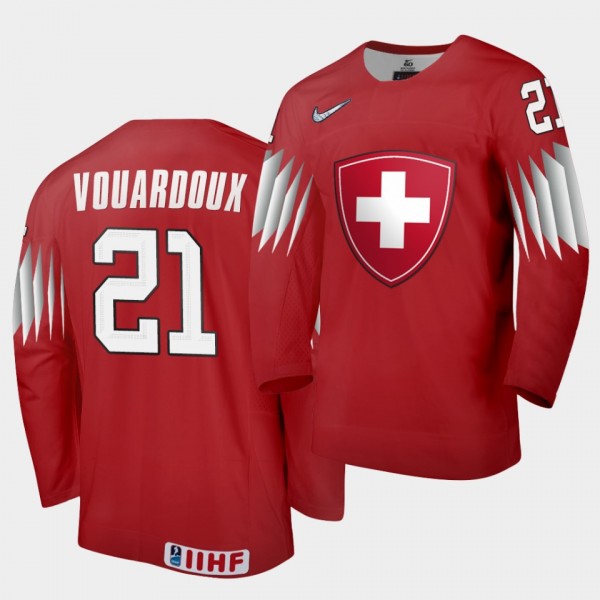 Nathan Vouardoux Switzerland 2021 IIHF World Junio...