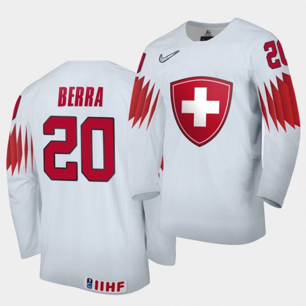 Switzerland Team Reto Berra 2021 IIHF World Champi...