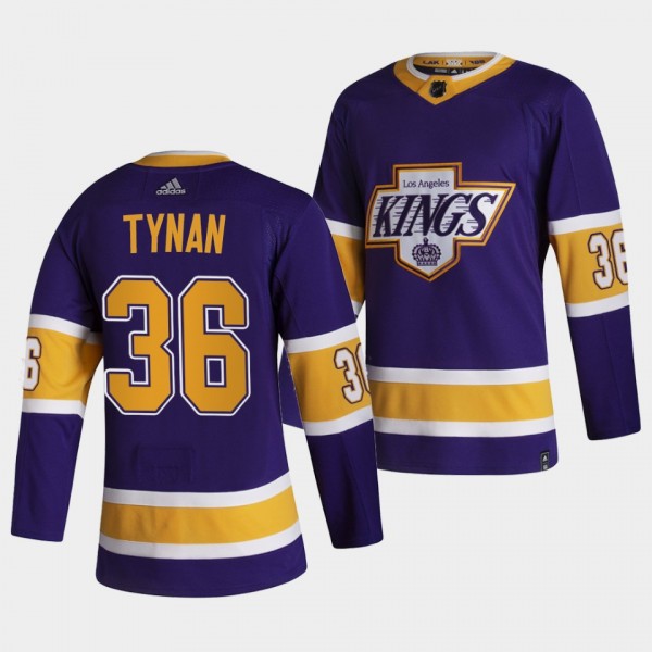 T.J. Tynan #36 Kings 2021 Reverse Retro Special Edition Purple Jersey