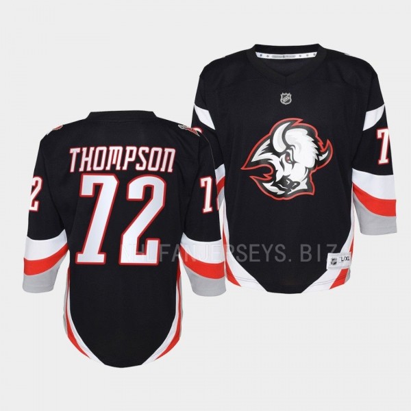 Buffalo Sabres Tage Thompson 2022-23 Goathead Alternate Black #72 Youth Jersey