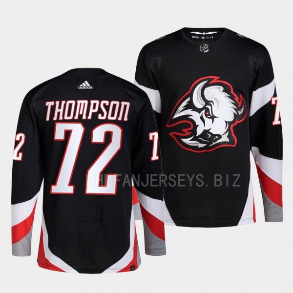 Tage Thompson Buffalo Sabres 2022-23 Goathead Alternate Black #72 Primegreen Authentic Jersey Men's