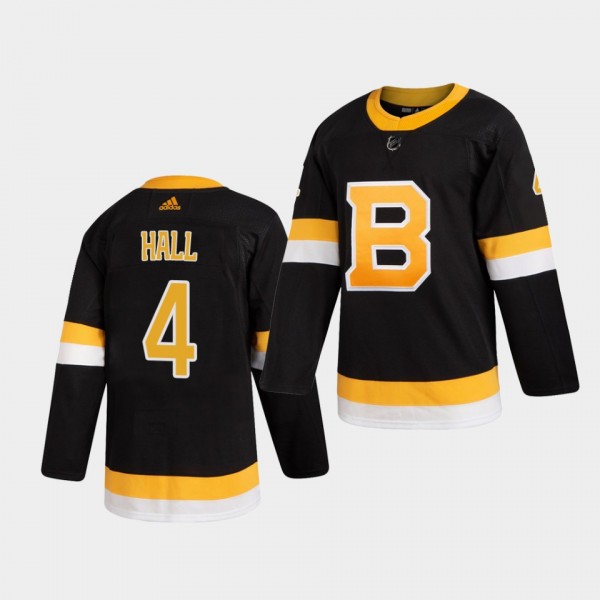 Taylor Hall #4 Bruins 2021 Authentic Alternate Black Jersey