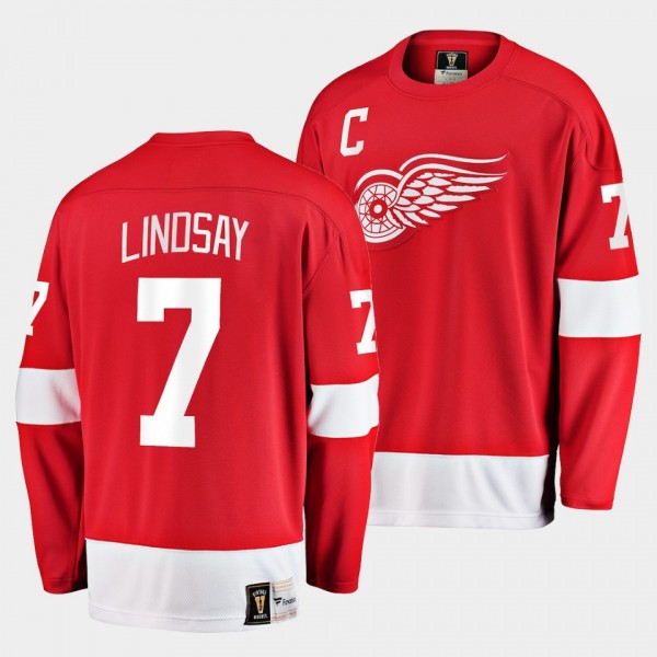 Ted Lindsay Detroit Red Wings Retired Player Red J...