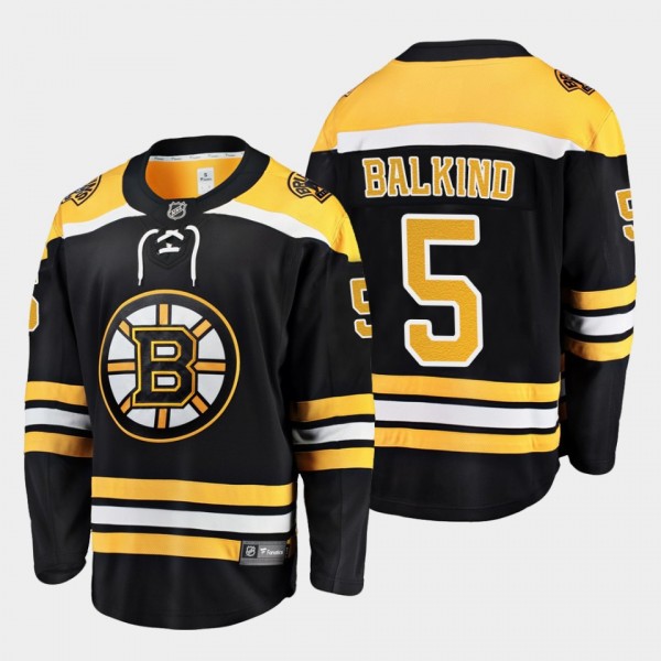 Teddy Balkind Bruins #5 SticksOutForTeddy Jersey B...