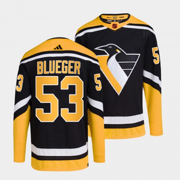 Teddy Blueger Pittsburgh Penguins 2022 Reverse Ret...