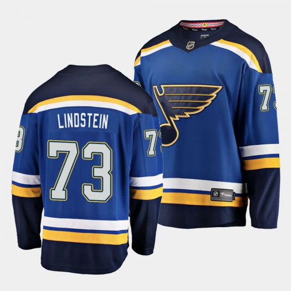 St. Louis Blues Theo Lindstein 2023 NHL Draft Blue...