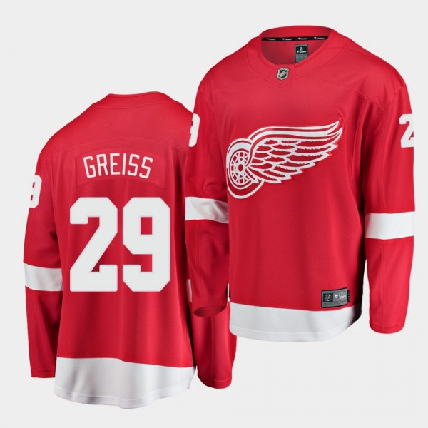 Thomas Greiss Detroit Red Wings 2020-21 Home Men R...