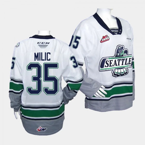 Thomas Milic Seattle Thunderbirds #35 2023 WHL Cha...