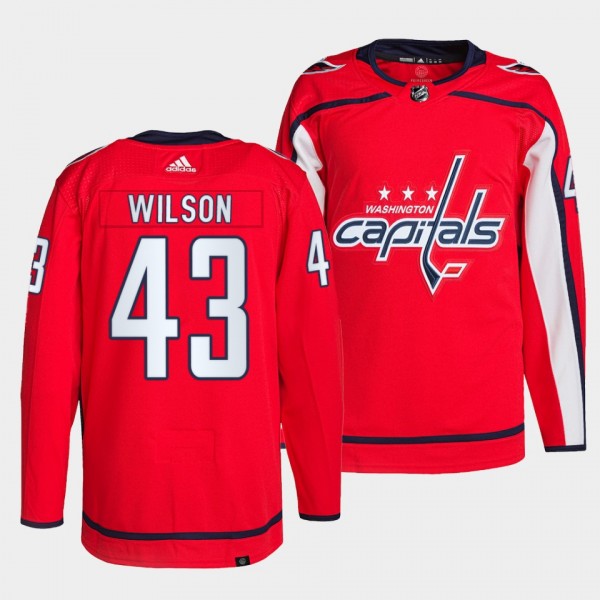 Tom Wilson #43 Capitals Home Red Jersey 2021-22 Pr...