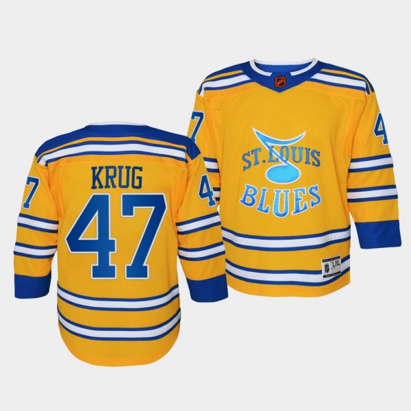 Youth Torey Krug Blues Yellow Special Edition 2.0 ...