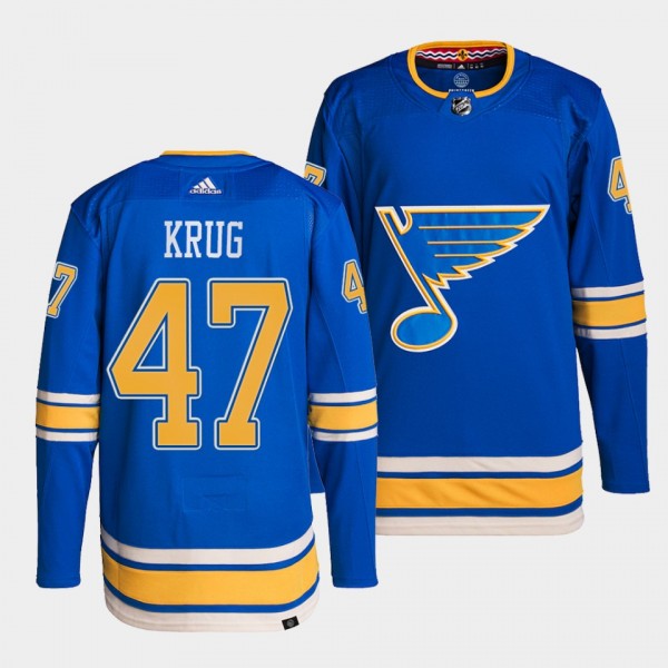 St. Louis Blues Authentic Pro Torey Krug #47 Blue ...