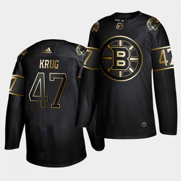 Torey Krug #47 Bruins Golden Edition Black Authentic Jersey