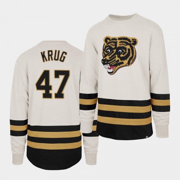 Torey Krug Boston Bruins Center Ice Crew White Retro Cotton Jersey