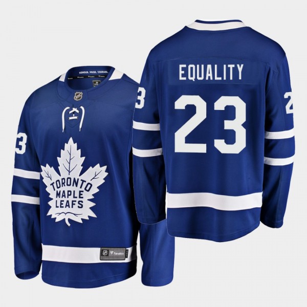 Travis Dermott #23 Maple Leafs We Skate For Equali...