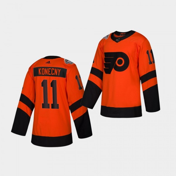 Travis Konecny #11 Flyers 2019 NHL Stadium Series ...