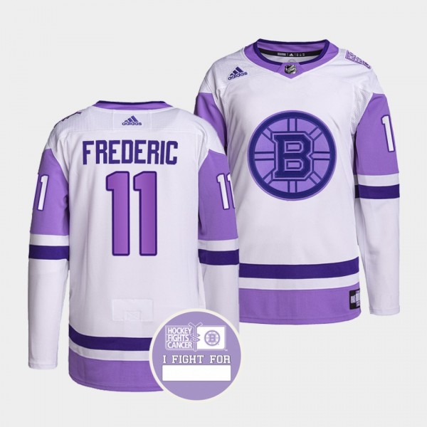 Boston Bruins Trent Frederic Hockey Fights Cancer ...