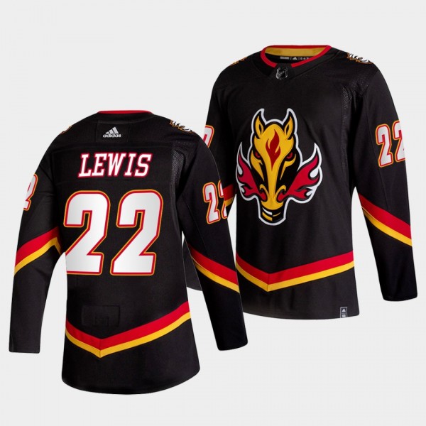Calgary Flames Trevor Lewis 2022-23 Alternate #22 Black Jersey Authentic