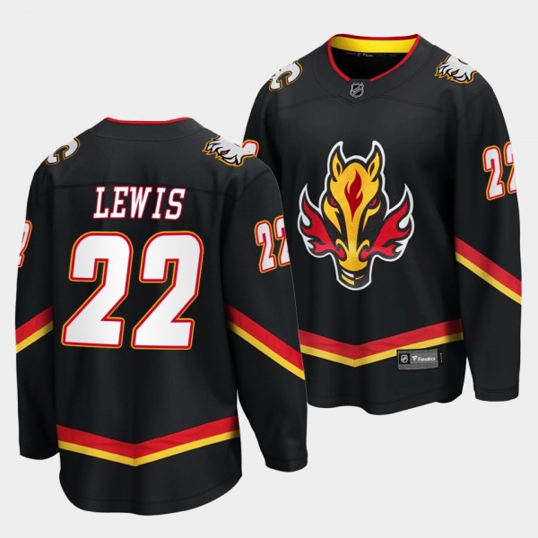Calgary Flames #22 Trevor Lewis Alternate 2022-23 ...