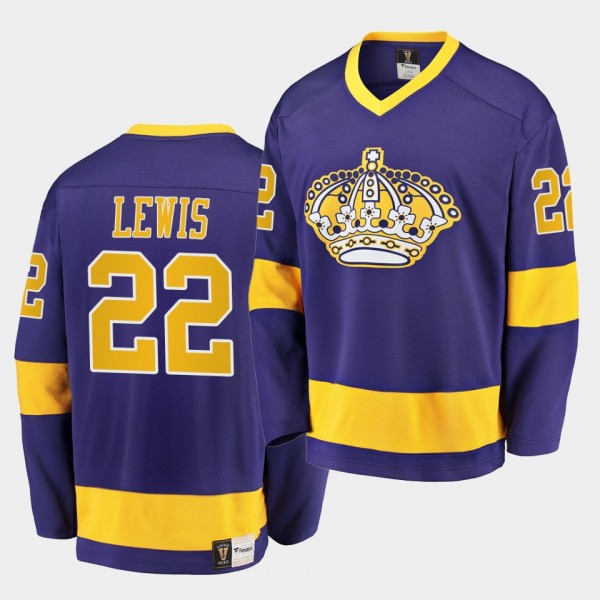 Trevor Lewis #22 Los Angeles Kings Vintage Purple ...