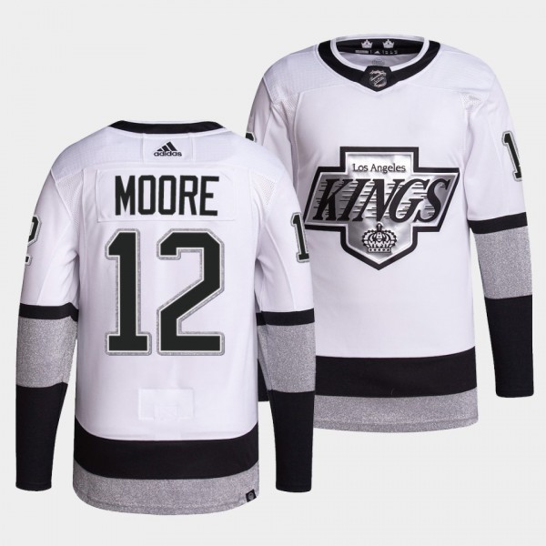 Trevor Moore #12 Kings Alternate White Jersey 2021...