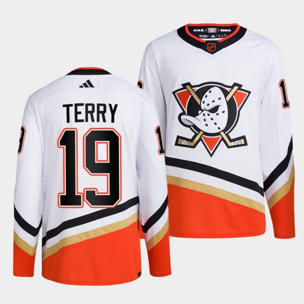 Reverse Retro 2.0 Anaheim Ducks Troy Terry #19 Whi...