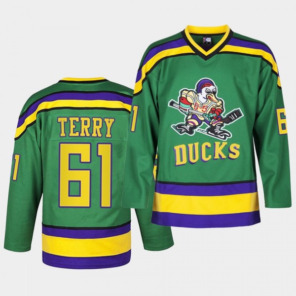 Troy Terry Anaheim Ducks Heritage Classic Green Li...