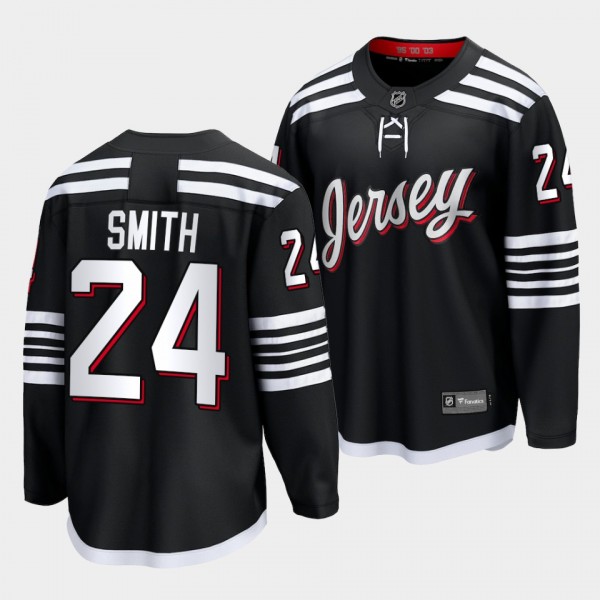 Ty Smith New Jersey Devils 2022 Alternate Black Pr...