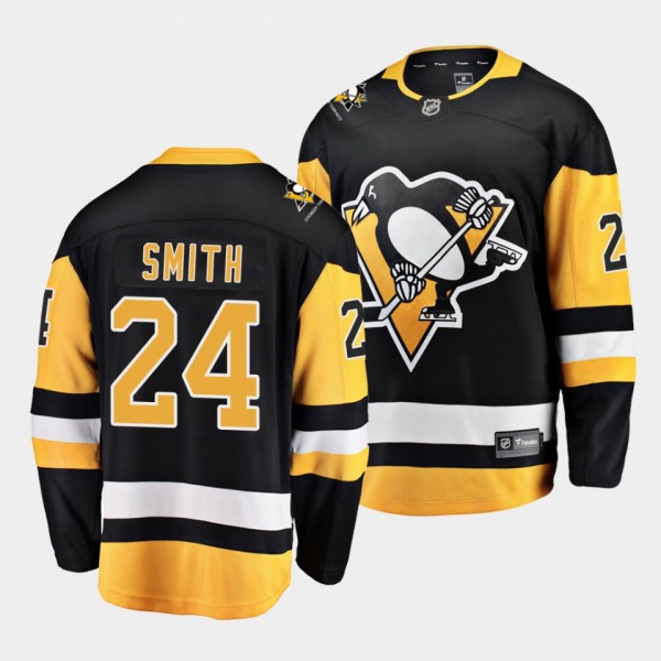 Ty Smith Pittsburgh Penguins 2022 Home Black Breakaway Player Jersey Men