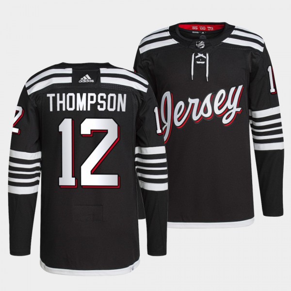 Tyce Thompson #12 Devils Primegreen Authentic Pro ...