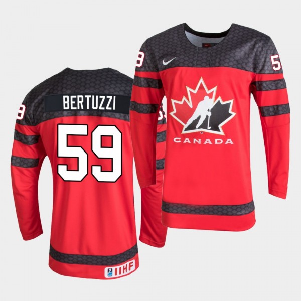 Tyler Bertuzzi IIHF World Championship #59 Replica Red Jersey