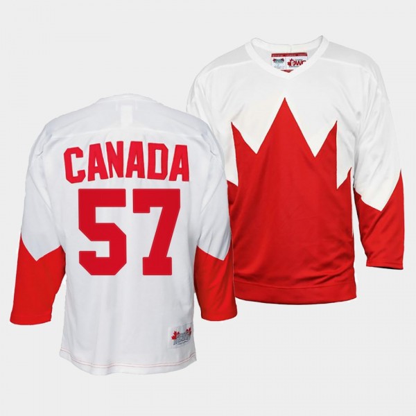 Canada Hockey Summit Series Tyler Myers White #57 Throwback Jersey