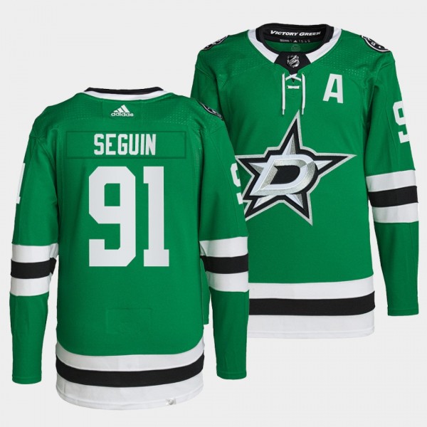 Tyler Seguin #91 Stars Home Green Jersey 2021-22 P...
