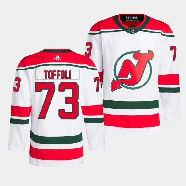 Tyler Toffoli New Jersey Devils Heritage White #73...