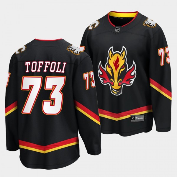 Tyler Toffoli Calgary Flames 2022-23 Alternate Bla...