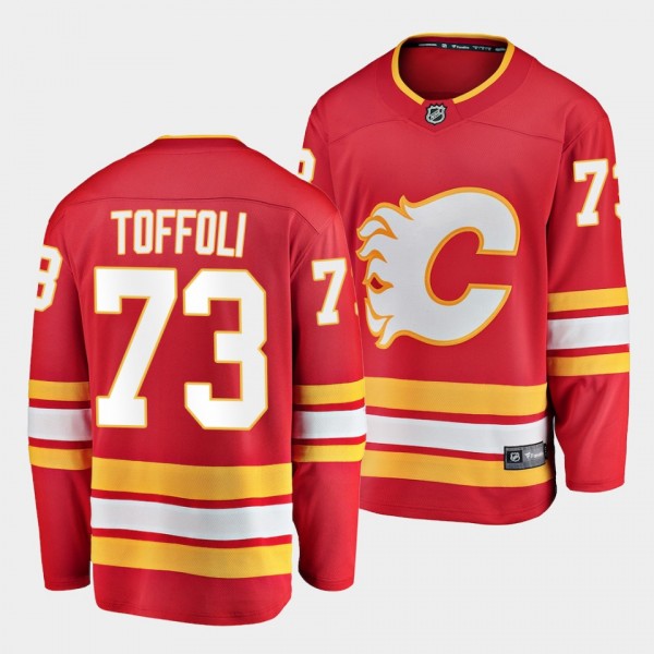 Tyler Toffoli Calgary Flames Home 73 Jersey Red 20...