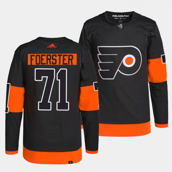Philadelphia Flyers Authentic Pro Tyson Foerster #71 Black Jersey Alternate