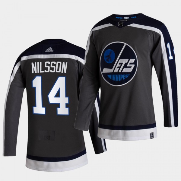 Winnipeg Jets 2021 Reverse Retro ulf nilsson Grey Authentic Jersey