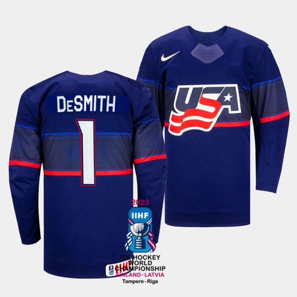 Casey DeSmith 2023 IIHF World Championship USA #1 ...