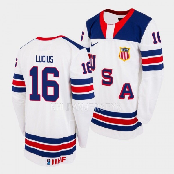 Chaz Lucius USA 2023 IIHF World Junior Championshi...