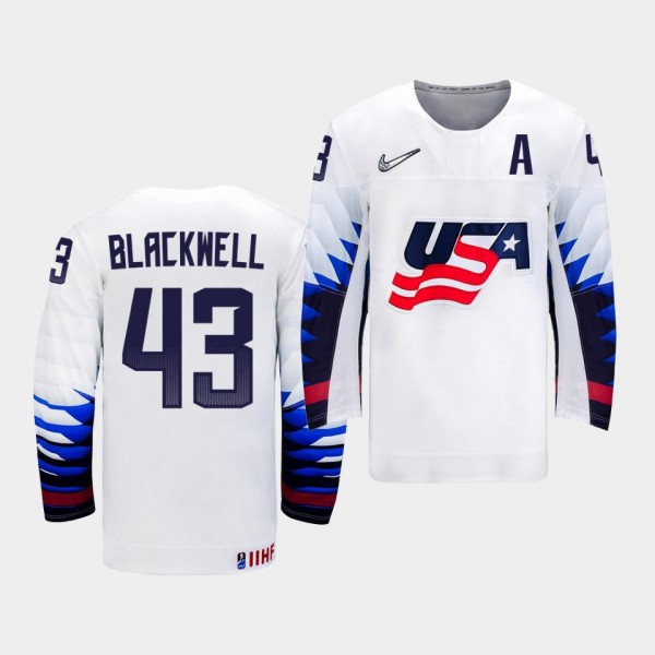Colin Blackwell USA Team 2021 IIHF World Champions...